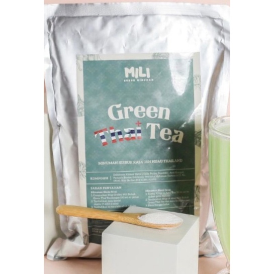 Bubuk minuman mili Green thai tea