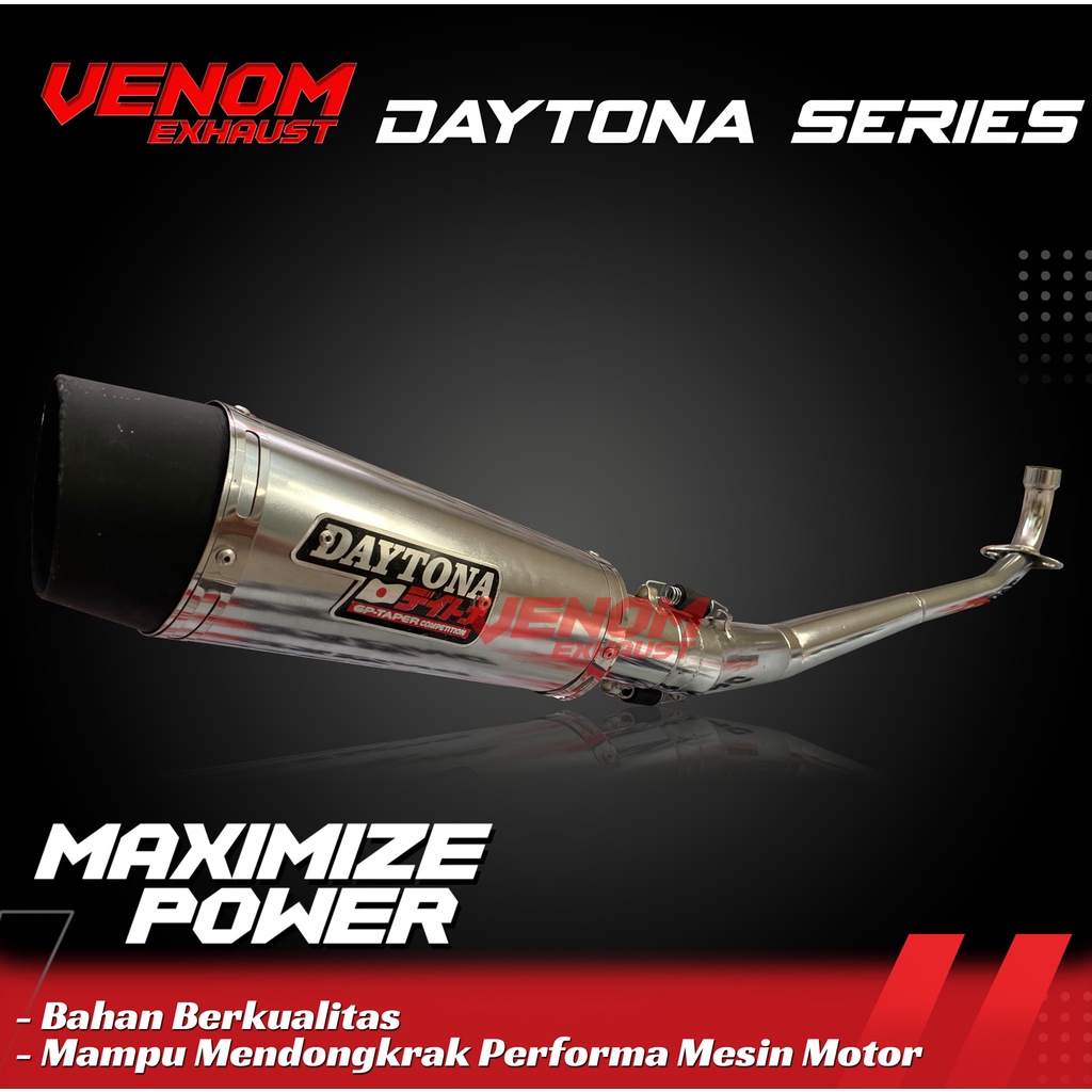Knalpot Kenalpot Racing DAYTONA Supra x 125 Jupiter z z1 Revo Fit Absolute Vega R Karisma Grand Shog