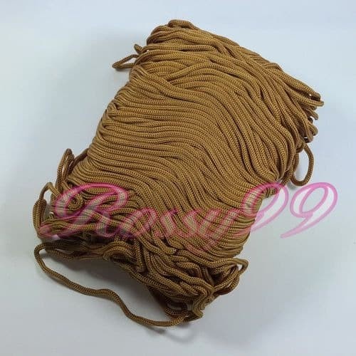 

(TERLARIS) Tali Makrame Coklat Muda 5mm Talikur Rajut Tas Souvenir Tali Paperbag