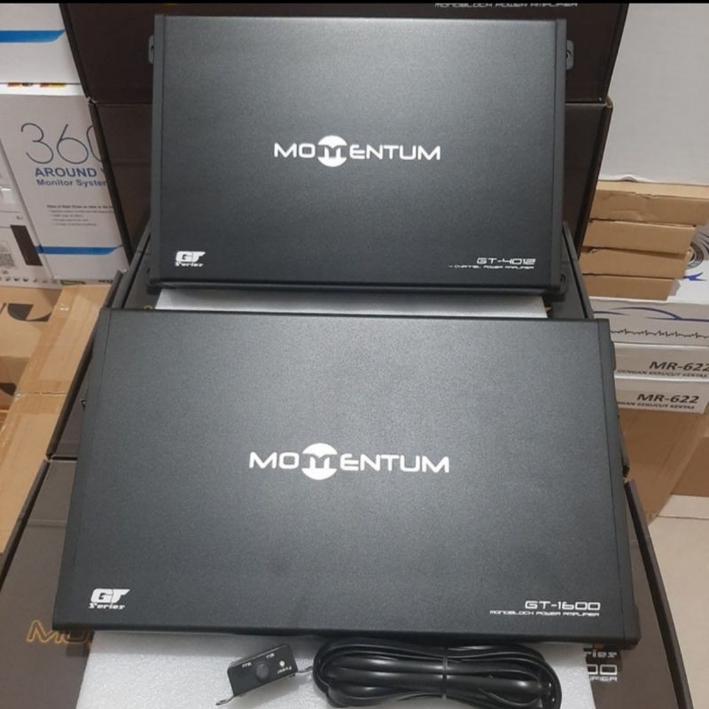 Paket Power MOMENTUM ( Power 4 Chanel + MONOBLOK ) MOMENTUM GT-1600 dan MOMENTUM GT-4012