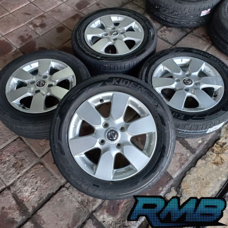 VELG MOBIL BEKAS STANDAR NISSAN LIVINA RING 15 PCD 4X114 + BAN HANGKOOK