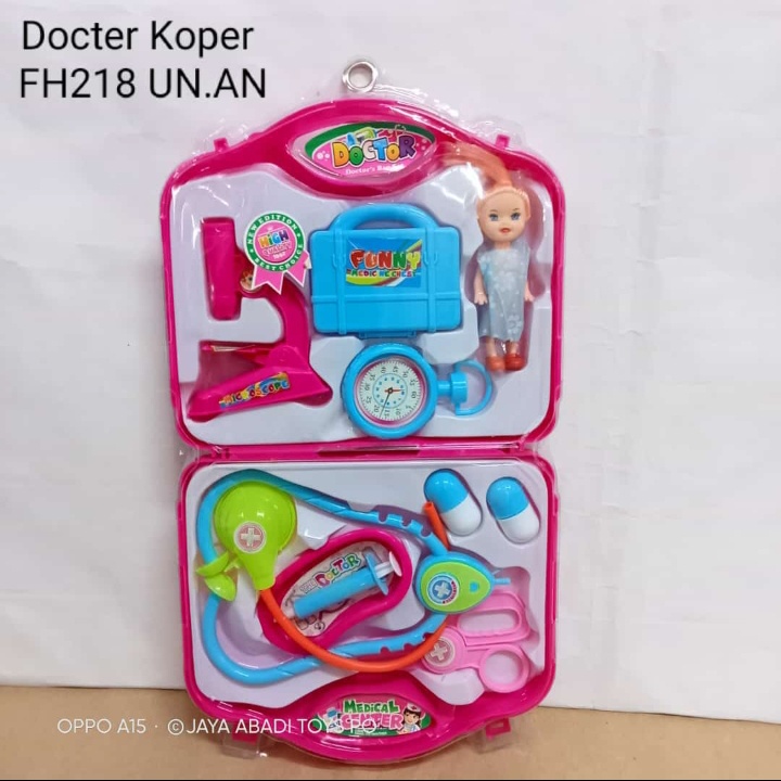 FH 218 - Mainan Koper Dokter Isi Komplit Mini Barbie FH218