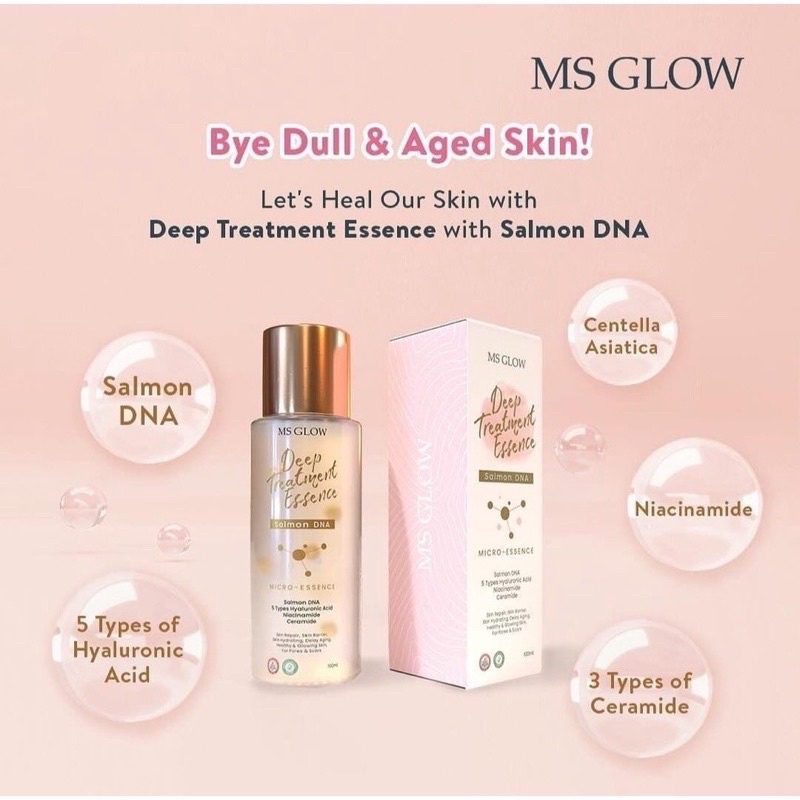 MS GLOW DEEP TREATMENT ESSENCE SALMON DNA // ESSENCE SALMON // DTE SALMON DNA