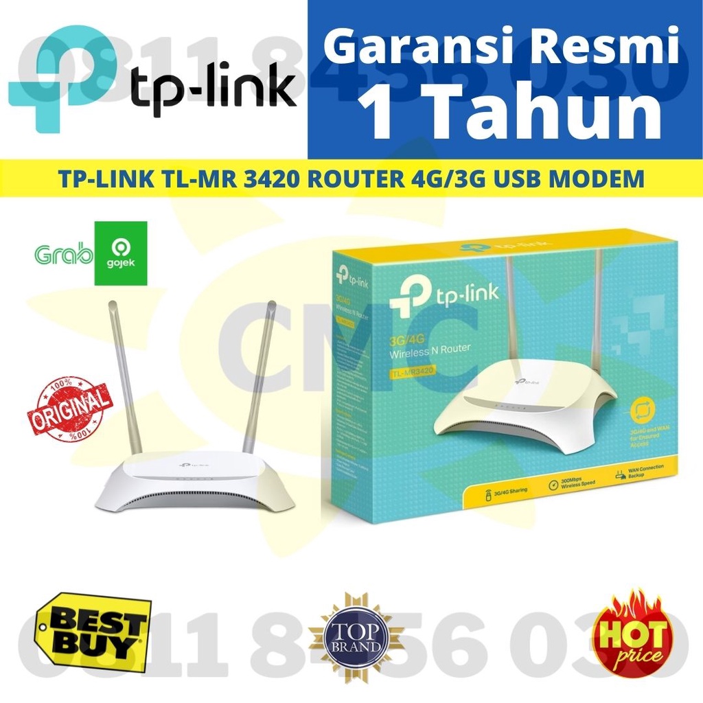 TP LINK TL MR 3420 Router 4G 3G USB Modem NEW FIRMWARE TPLINK MR3420