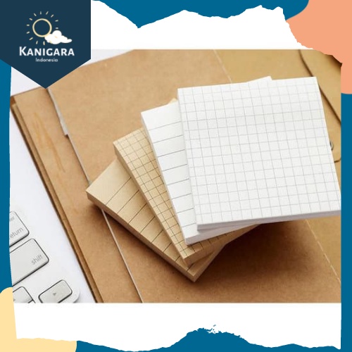 

80 Lembar Memo Sticky Notes Premium Plain Paper - KGB02