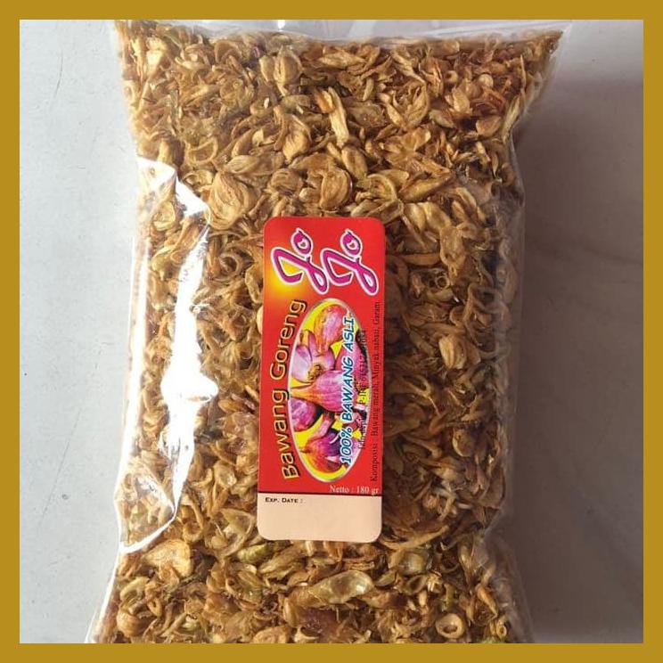 

BAWANG GORENG JOJO ASLI SUMENEP 250 GR FIRST HAND