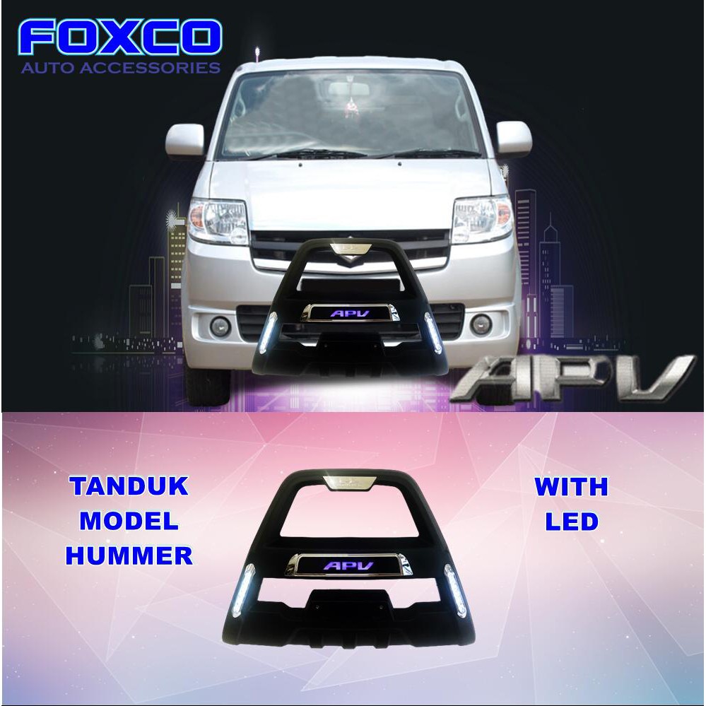 Tanduk Depan Bumper Depan Suzuki APV Model Hummer With Led