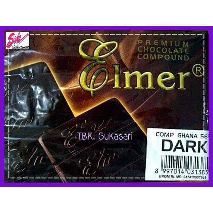 

SAKMACOKLAT- ELMER DARK CHOCOLATE COMPOUND 1KG -MAKANAN-MINUMAN.