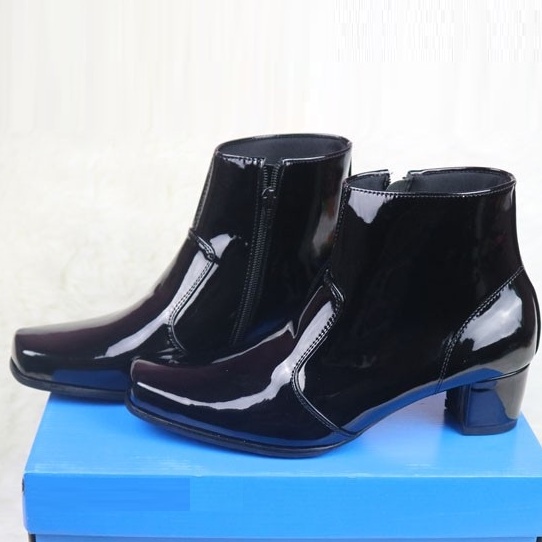 SEPATU WANITA BOOTS TINGGI RESLETING HIGH HEELS FORMAL DINAS UKURAN BESAR JUMBO BIG SIZE