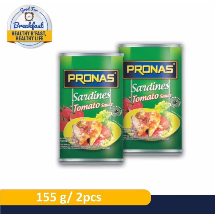 

5ds45ss (Special Sale) Pronas Sarden Dalam Saus Tomat 155 G Bundling 2 Pcs Xa20X1