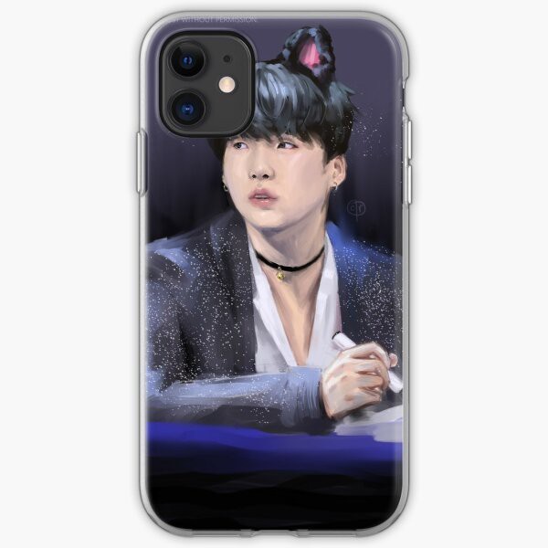 Casing iphone 11 Pro Max BTS Suga fanart 8 Plus case
