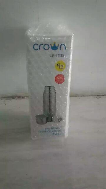 Crown Thermos 350ml / Termos Air Panas / Dingin 350 Ml Easytravel Vacuum + Free Bubble Wrap