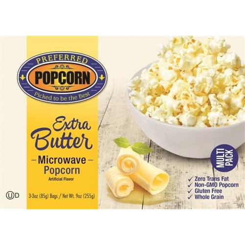 

Preferred Popcorn Extra Butter Flavor/ America's Best/ Snack Impor