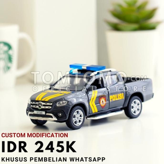 Mercy X Sabhara Tomtomo Diecast Polisi Polantas Miniatur Mobil Mobilan