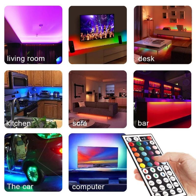 Controller led strip RGB 2 Cabang remote besar IR 44 tombol