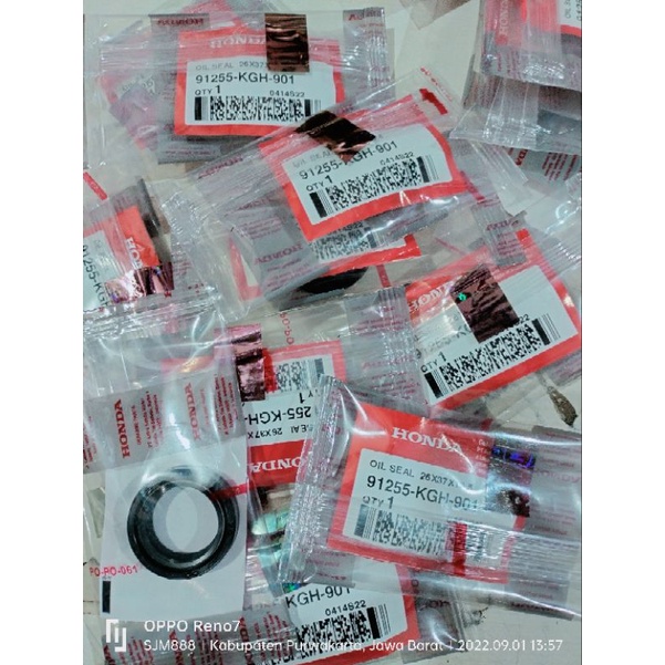 seal shok depan ori grand/vario/beat/supra/mio/blade/shogun