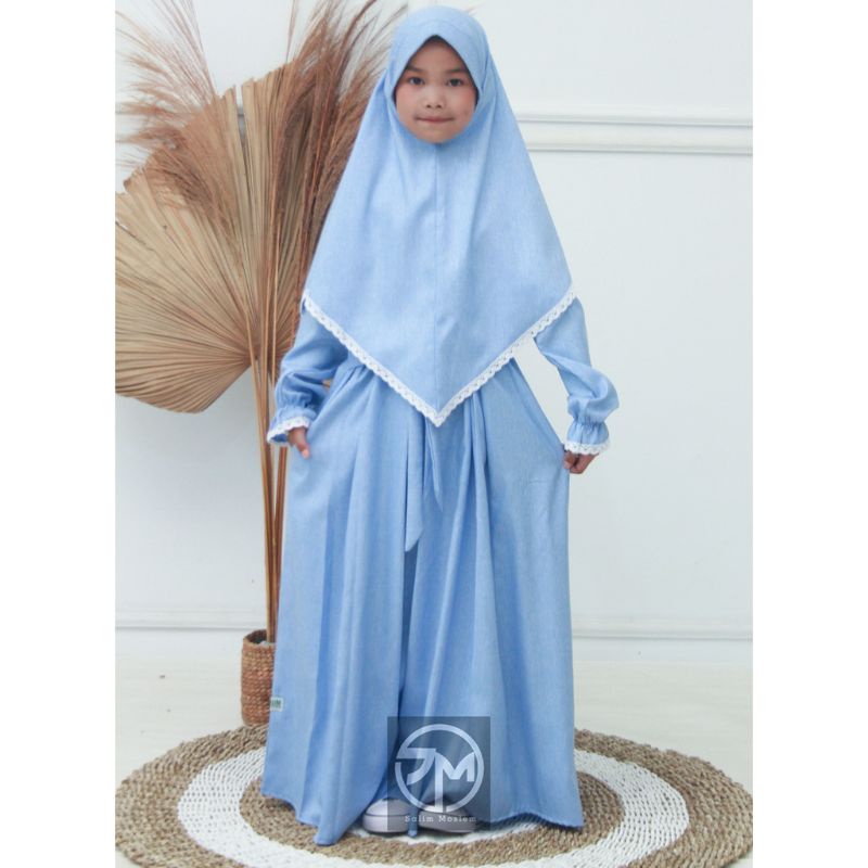 Salim moslem - 'READY WARNA PUTIH UNTUK MANASIK' Gamis anak perempuan / Baju muslim anak perempuan usia 1-12 tahun Madina