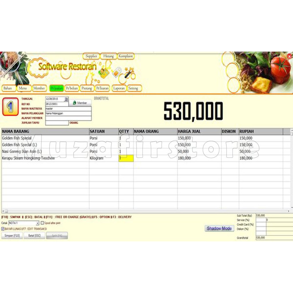 Software Kasir Restoran dan Kafe SID Full unlimited