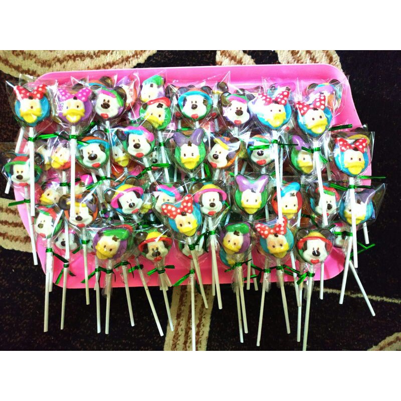 

12 Lolly Chokelat karakter Mickey & Mouse dll