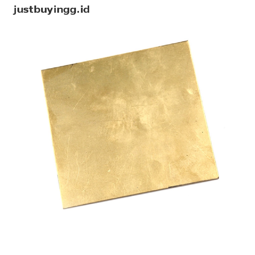 Lembaran Pelat Foil Kuningan Logam Tipis Tebal 0.5mm / 0.8mm / 1mm / 2mm 100x100mm