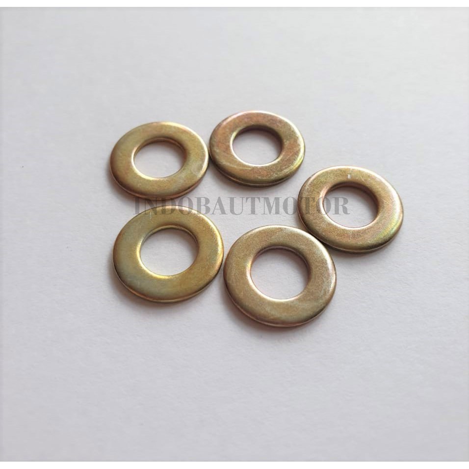 [100 PCS] Ring Plat M6  / M6x13 Kuning