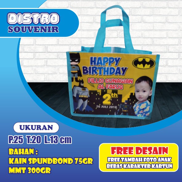

Tas ultah murah batman isi 10 goodie bag souvenir