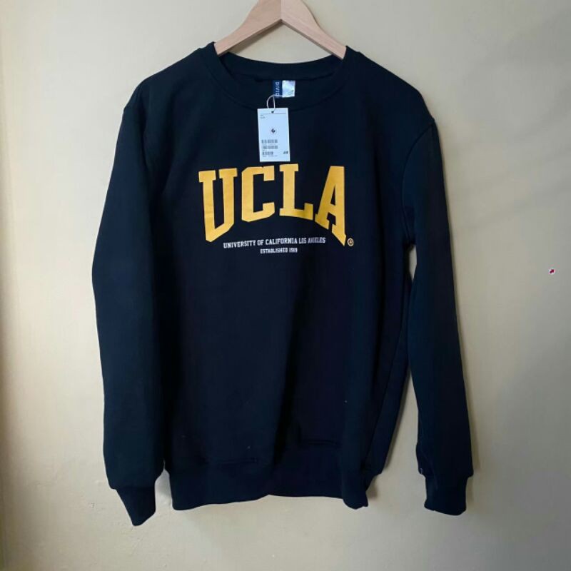 Crewneck original H&M UCLA (black) new produk size L M