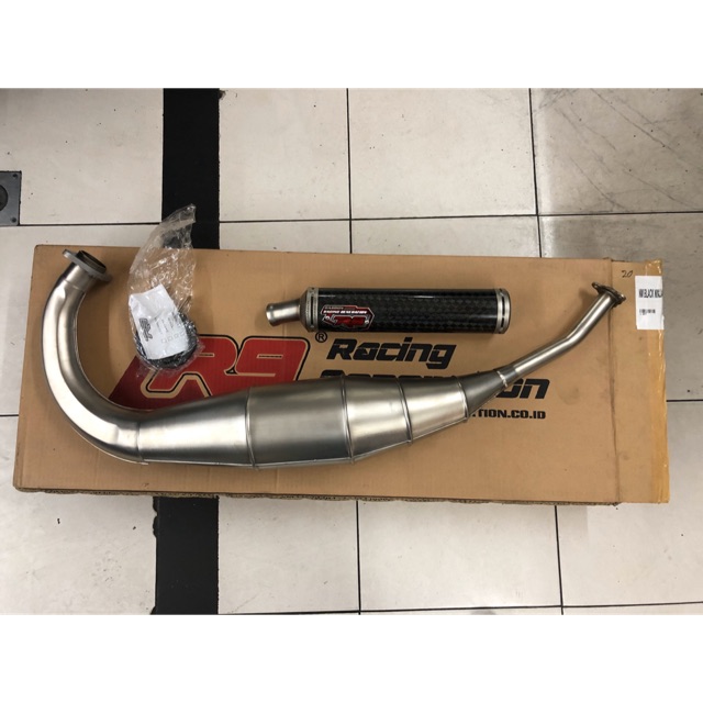 Knalpot R9 aragon carbon ninja 150R/ninja 150RR