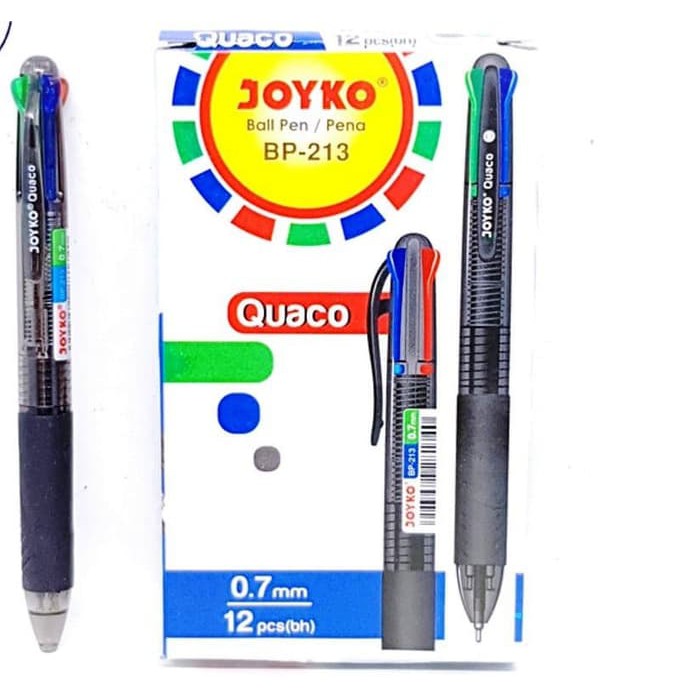 

1 PC JOYKO QUACO PEN PULPEN 4 WARNA BP 213 0.7MM