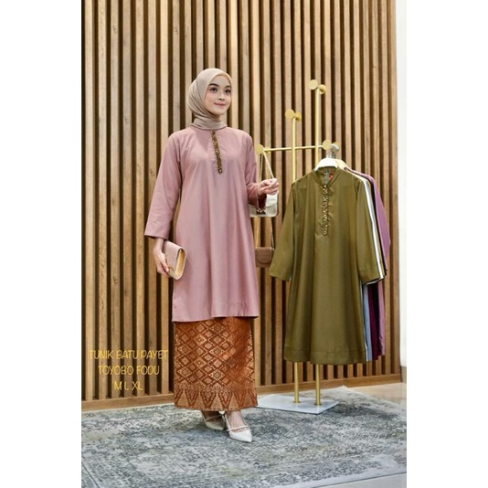 Tunik batu payet busui ori by kamari tunic cewe muslimah cantik formal undangan original modis keren