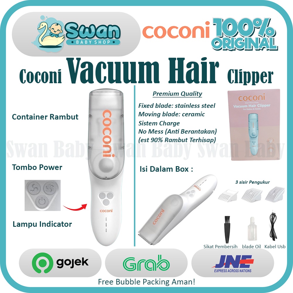 Coconi No Mess Vacuum Baby Hair Clipper