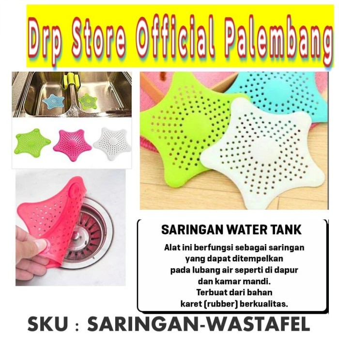 Water Tank Saringan Wastafel Penutup Lubang Saluran Air Bak - Merah