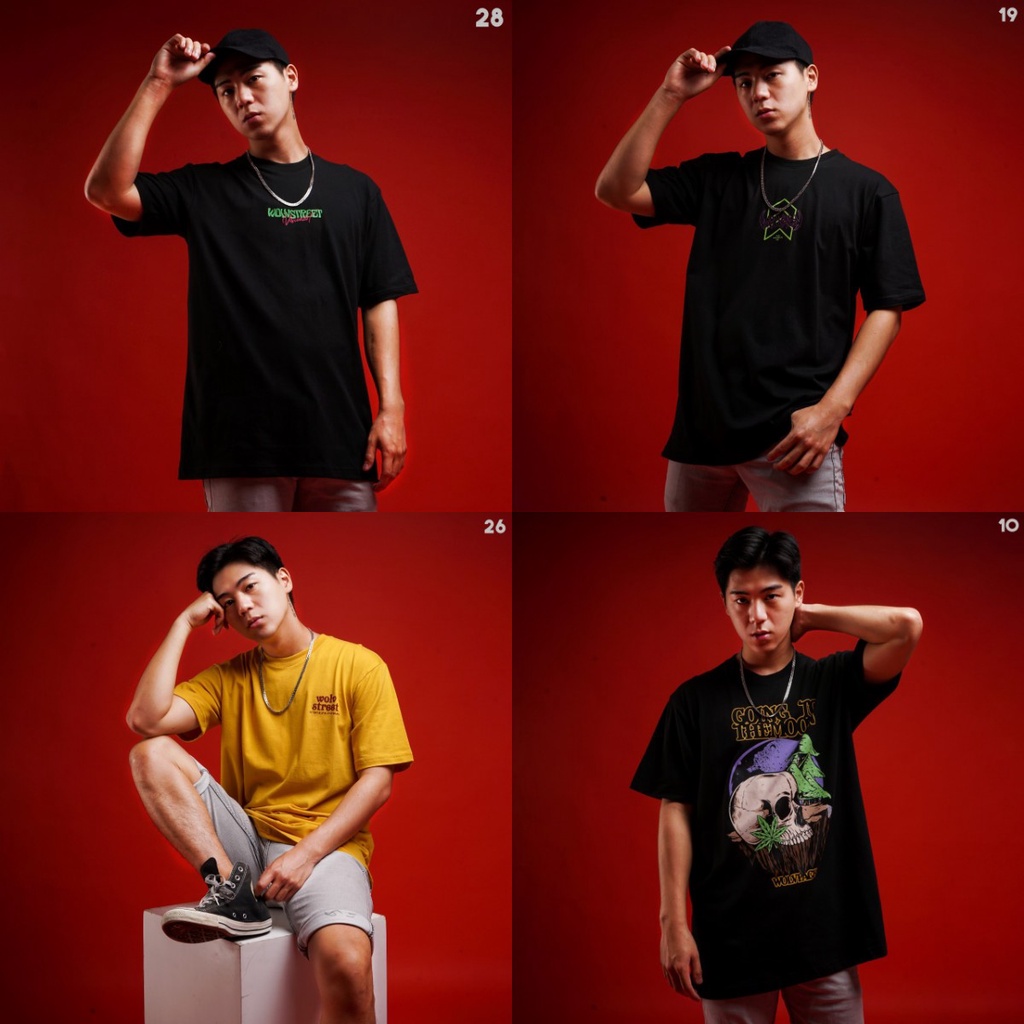 Tshirt Wolv Streetwear Series Premium Pria Lookbook Version