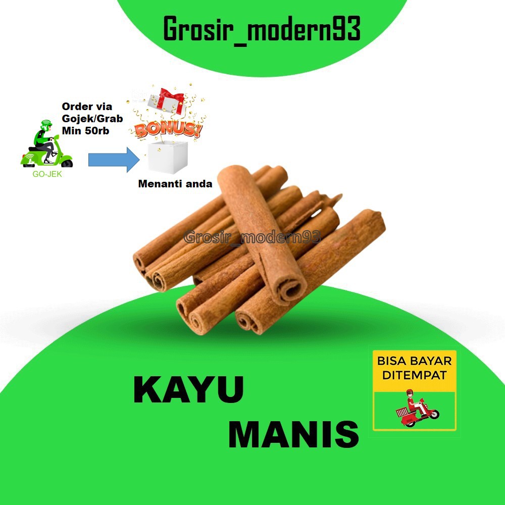 

KAYU MANIS BUMBU DAPUR SAYURAN FRESH 100 DAN 250 gram