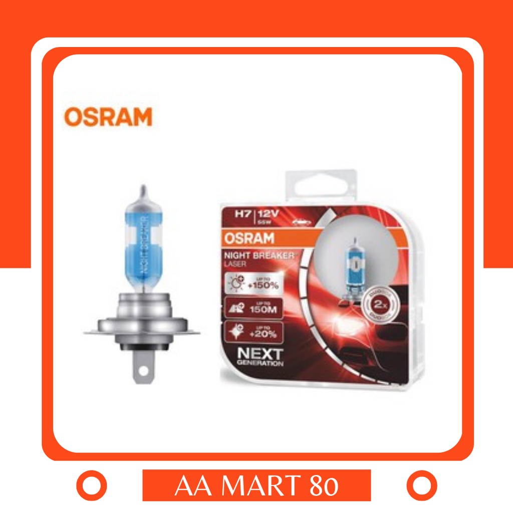 Osram H7 55W NBR / NBL / NightBreaker / Night Breaker Laser