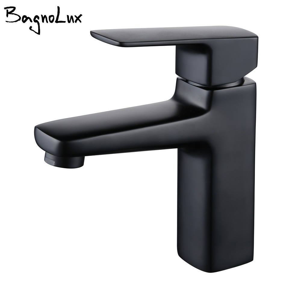 Solid Brass Bathroom Sink Faucet Hot Cold Water Tap Deck Mounted