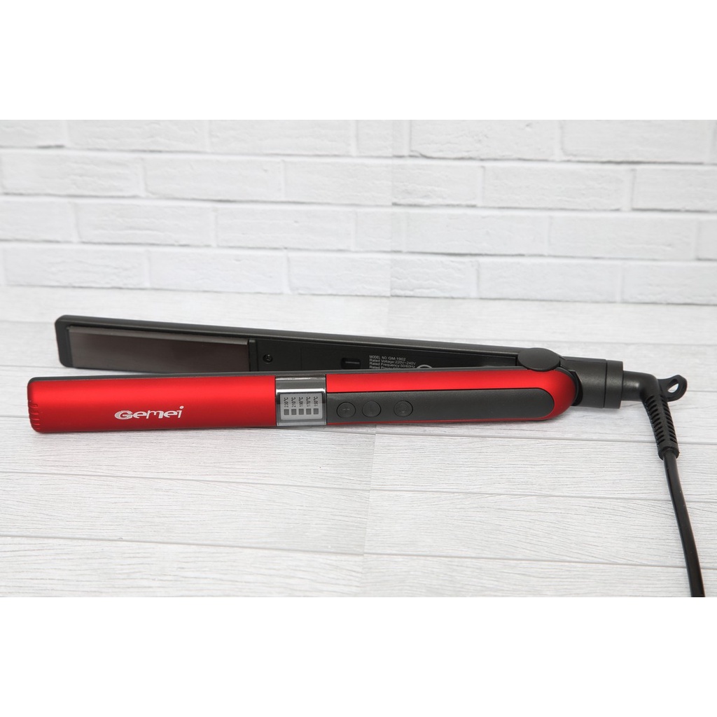 CATOKAN GEMEI GM 1902 / CATOK RAMBUT CERAMIC ASLI ORIGINAL CURL STRAIGHT BLOW