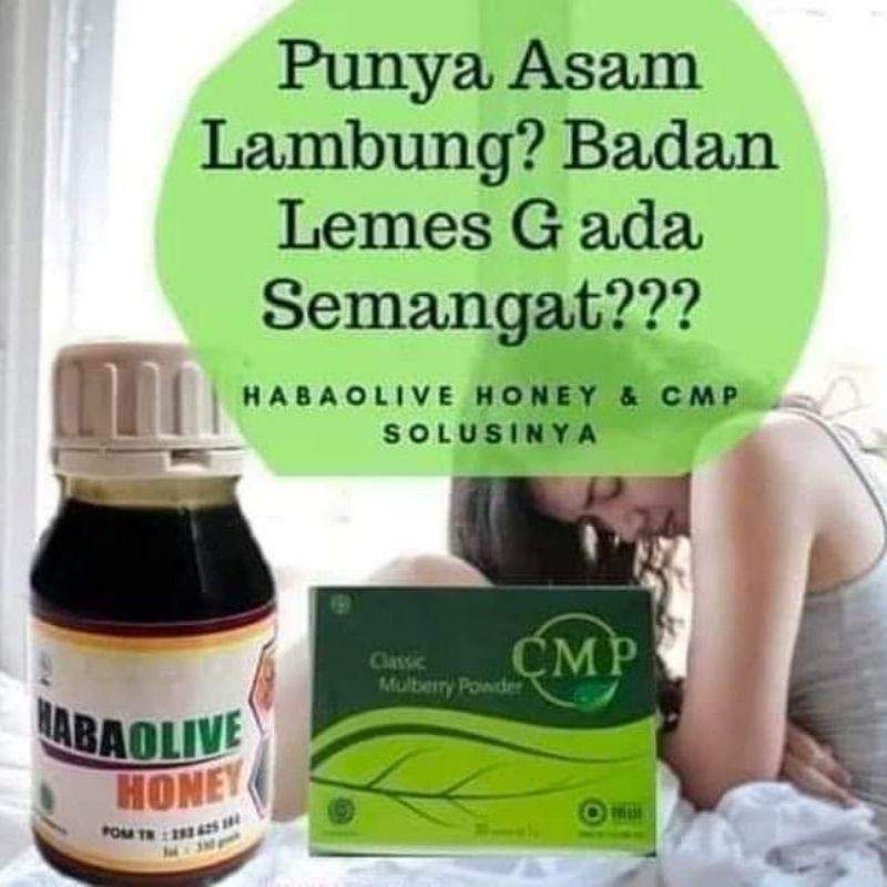 

paket HABAOLIVE + CMP obati maag akut asma batuk jaga daya tahan tubuh