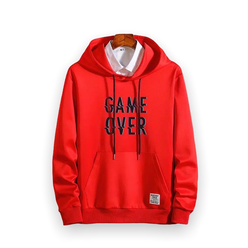 Lilipop.id Sweater Hoodie Pria Game Over Jumper Outwear