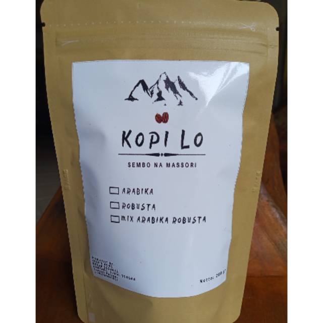 

Pattontongang coffee "KOPI LO