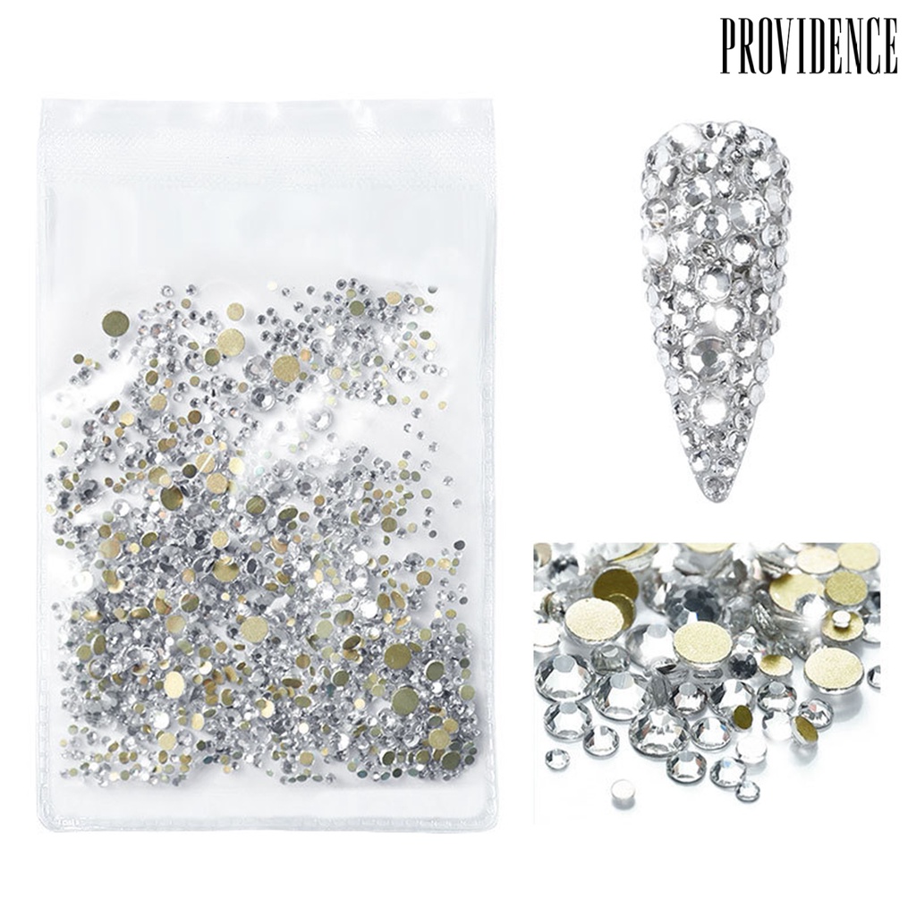 Providence 1440Pcs/Set DIY Exquisite Nail Rhinestone Glitter Beautiful Glass Nail Flash Jewelry for Women