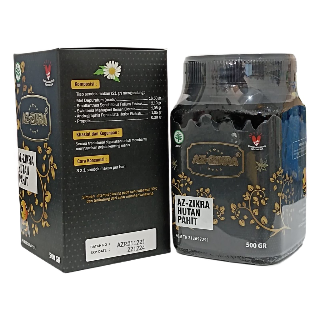 

Madu Hutan Hitam Pahit Az-Zikra 500 gr Kemasan Baru