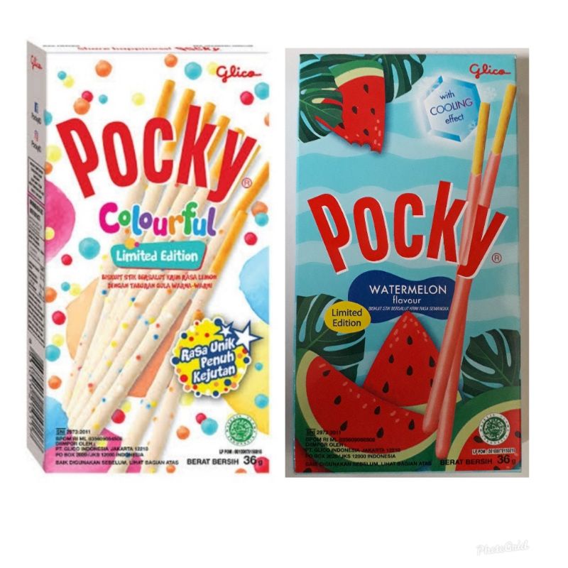 Glico Pocky Watermelon Colourful Limited Edition