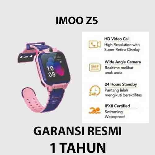 JAM TANGAN ANAK IMOO Z5 NEW ORIGINAL GARANSI RESMI SMARTWATCH HP WATCH