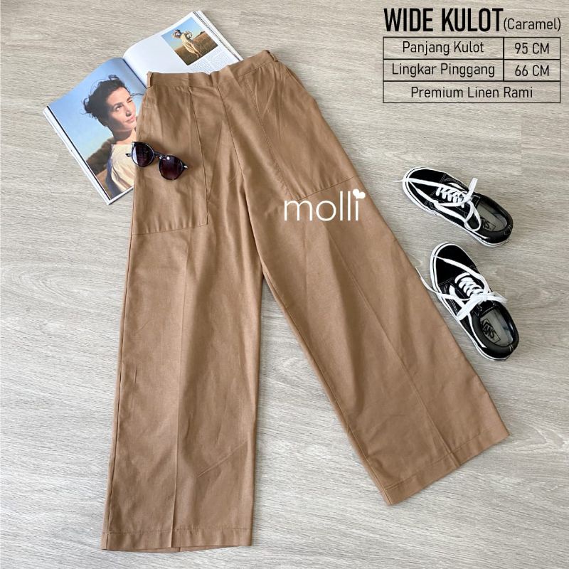 Celana kulot / Wide kulot by molli / celana kulot grosir ecer