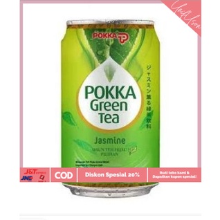 

⭐COD⭐ Pokka Green Tea Jasmine Can 300 ml - Grosir isi 24