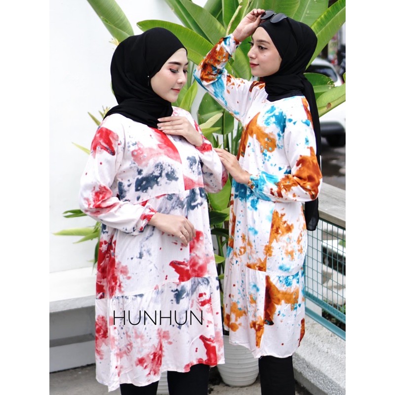 NEW YEAR SALE!! TUNIK MOCHI TIEDYE PUSATGROSIR_SOLO/TIE DYE ABSTRAK MURAH WANITA BAJU HITS SELEBGRAM