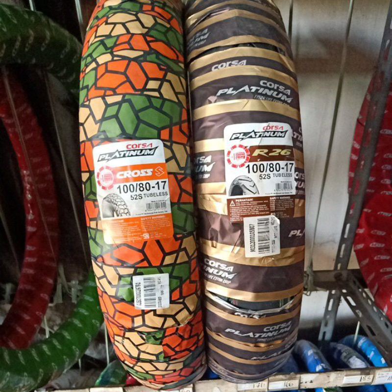 Ban Motor Corsa 100/80-17 Platinum R26 R 26 / Cross S Tubeless