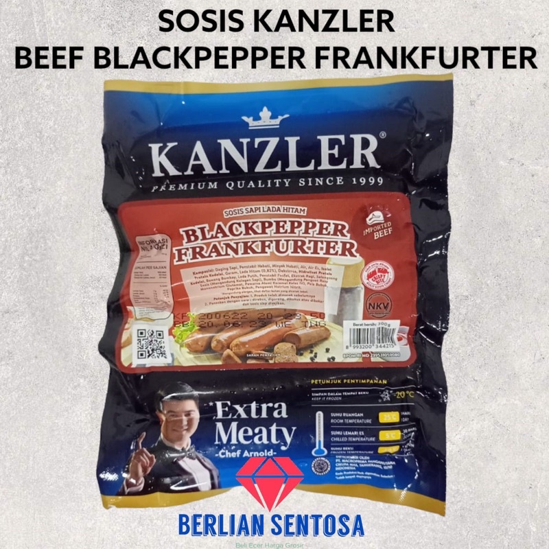 

Kanzler sosis beef blackpepper frankfurter