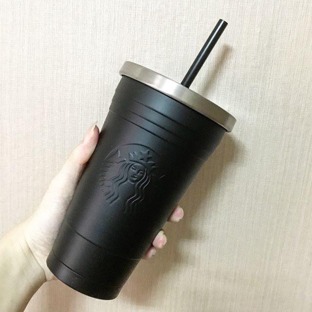 China Starbucks black SS cold cup